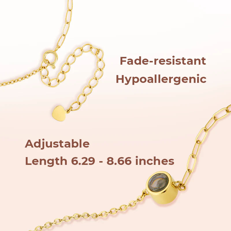 Custom Dual Chain Photo Bracelet