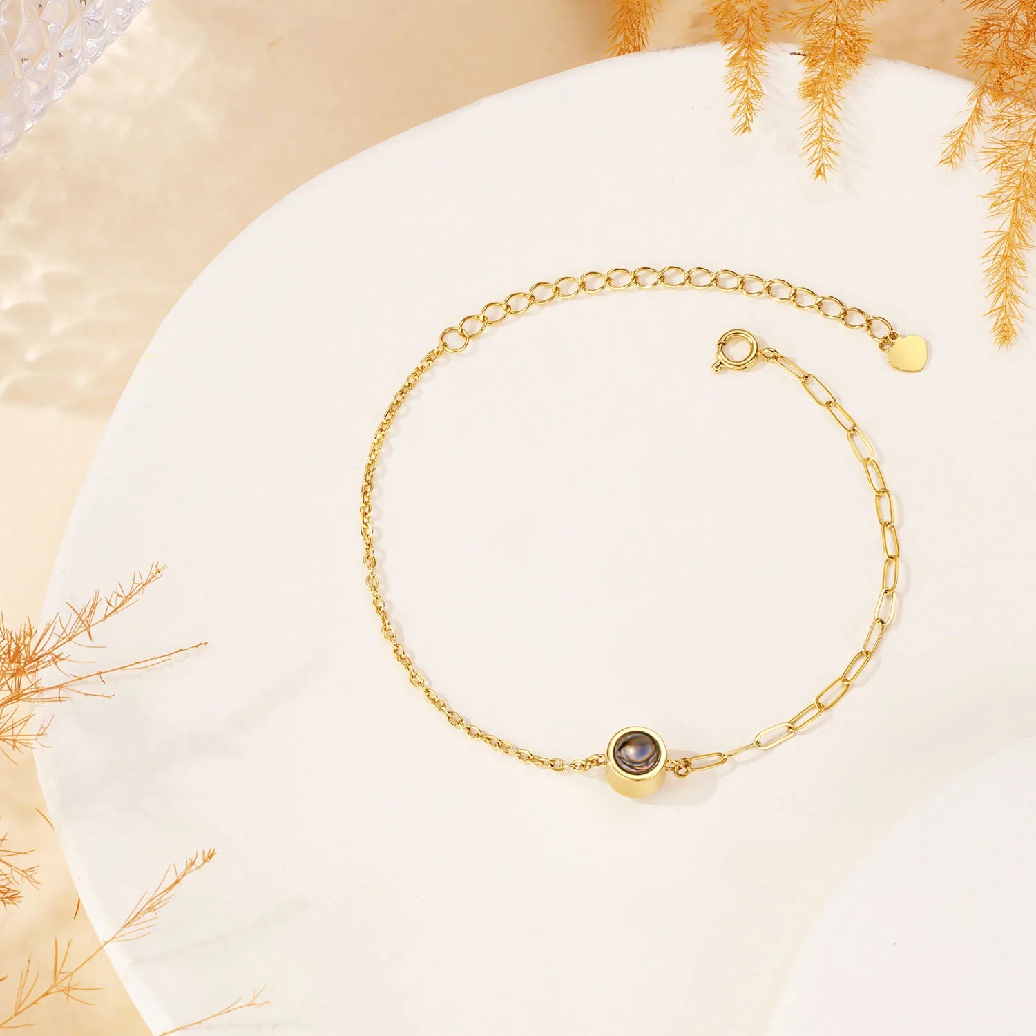 Custom Dual Chain Photo Bracelet