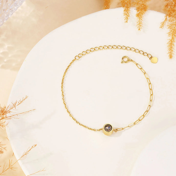 Custom Dual Chain Photo Bracelet