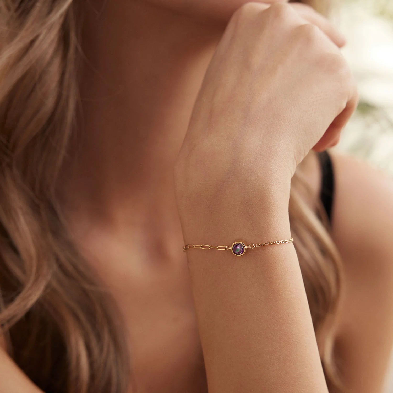 Custom Dual Chain Photo Bracelet