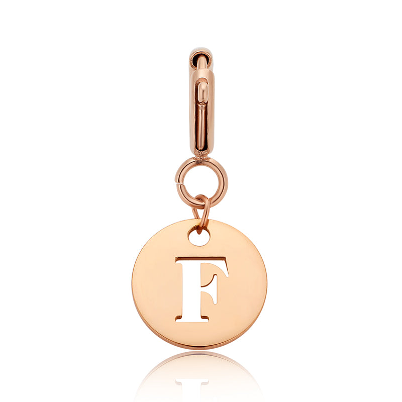 totwoo Letter Charm (Silver/Rose Gold/Black)