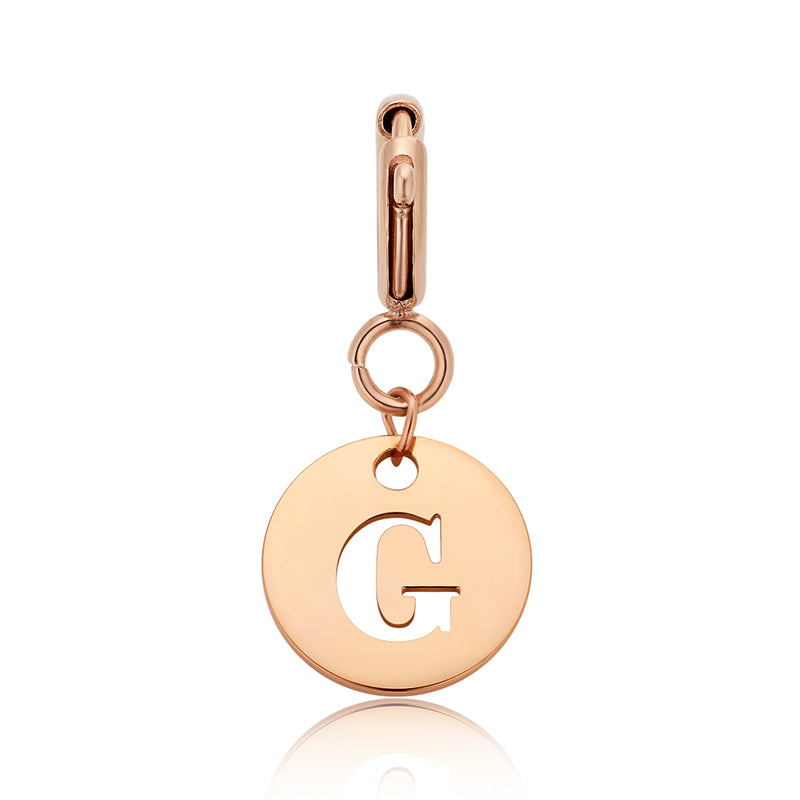 totwoo Letter Charm (Silver/Rose Gold/Black)