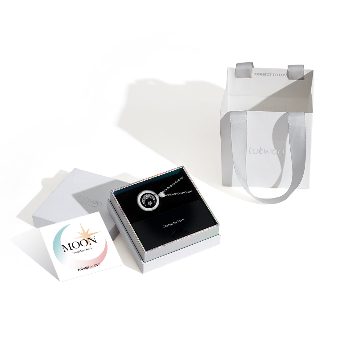 Moon Touch Necklaces with Natural Agate