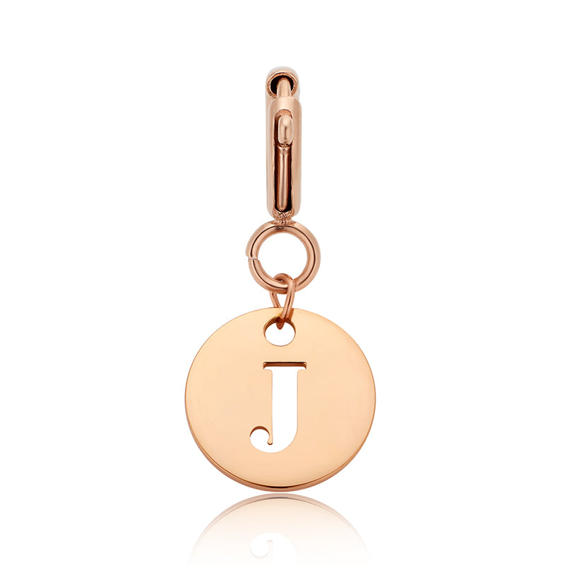 totwoo Letter Charm (Silver/Rose Gold/Black)