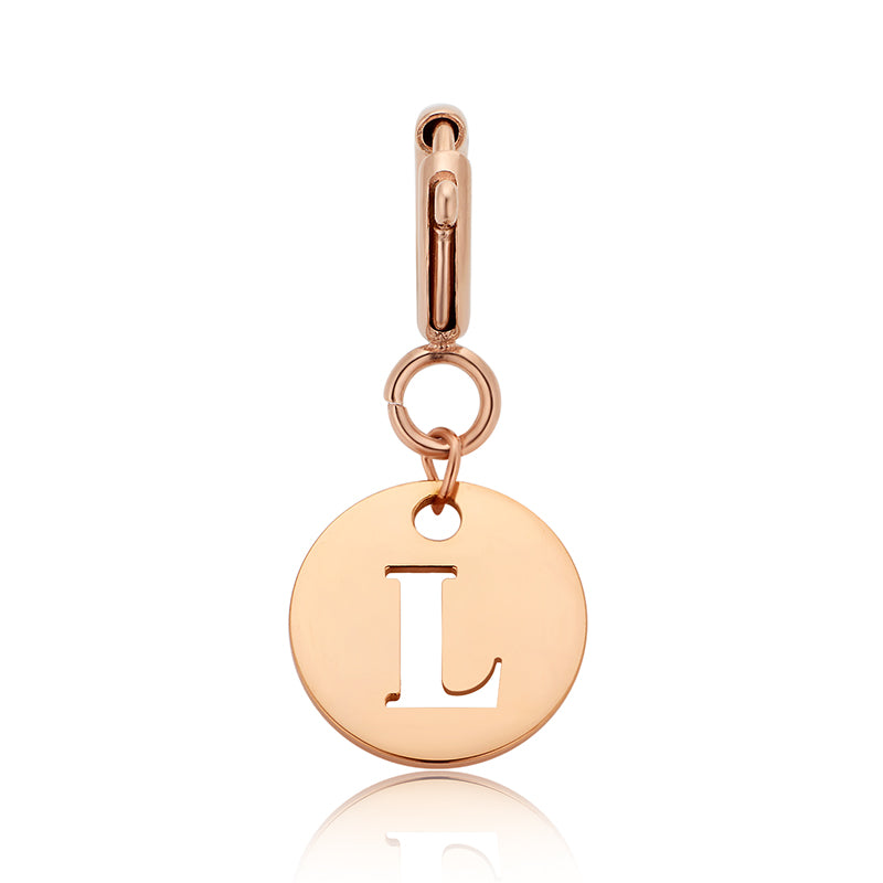 totwoo Letter Charm (Silver/Rose Gold/Black)