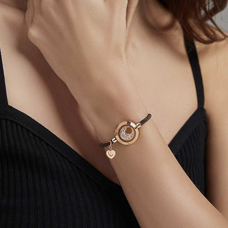 Limited Edition - Sun & Lunar Touch Bracelets with Milan Rope (Black+Brown)