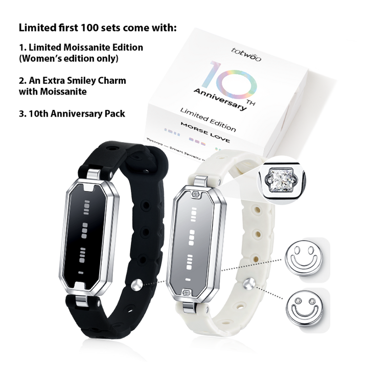 [10th Anniversary Limited Edition] Morse Love Touch Bracelets with Silicone