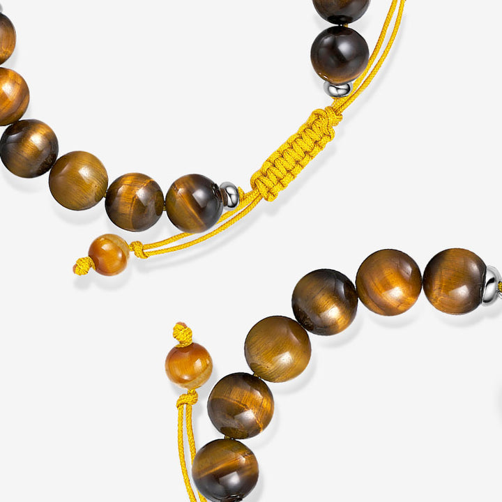 Lunar Glow Touch Bracelets with Tiger's Eye Beads