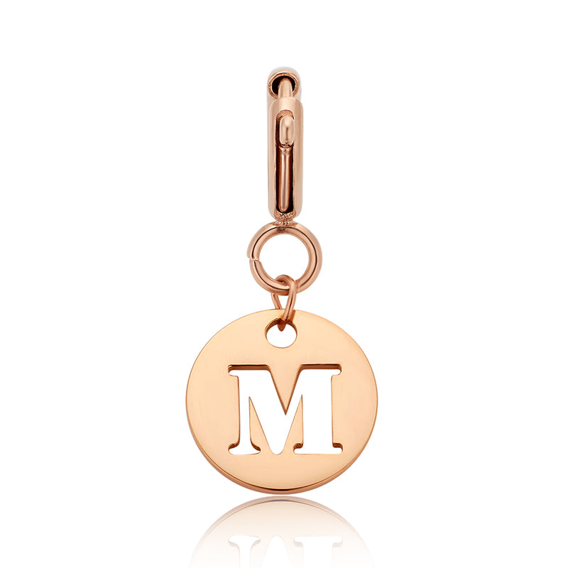totwoo Letter Charm (Silver/Rose Gold/Black)
