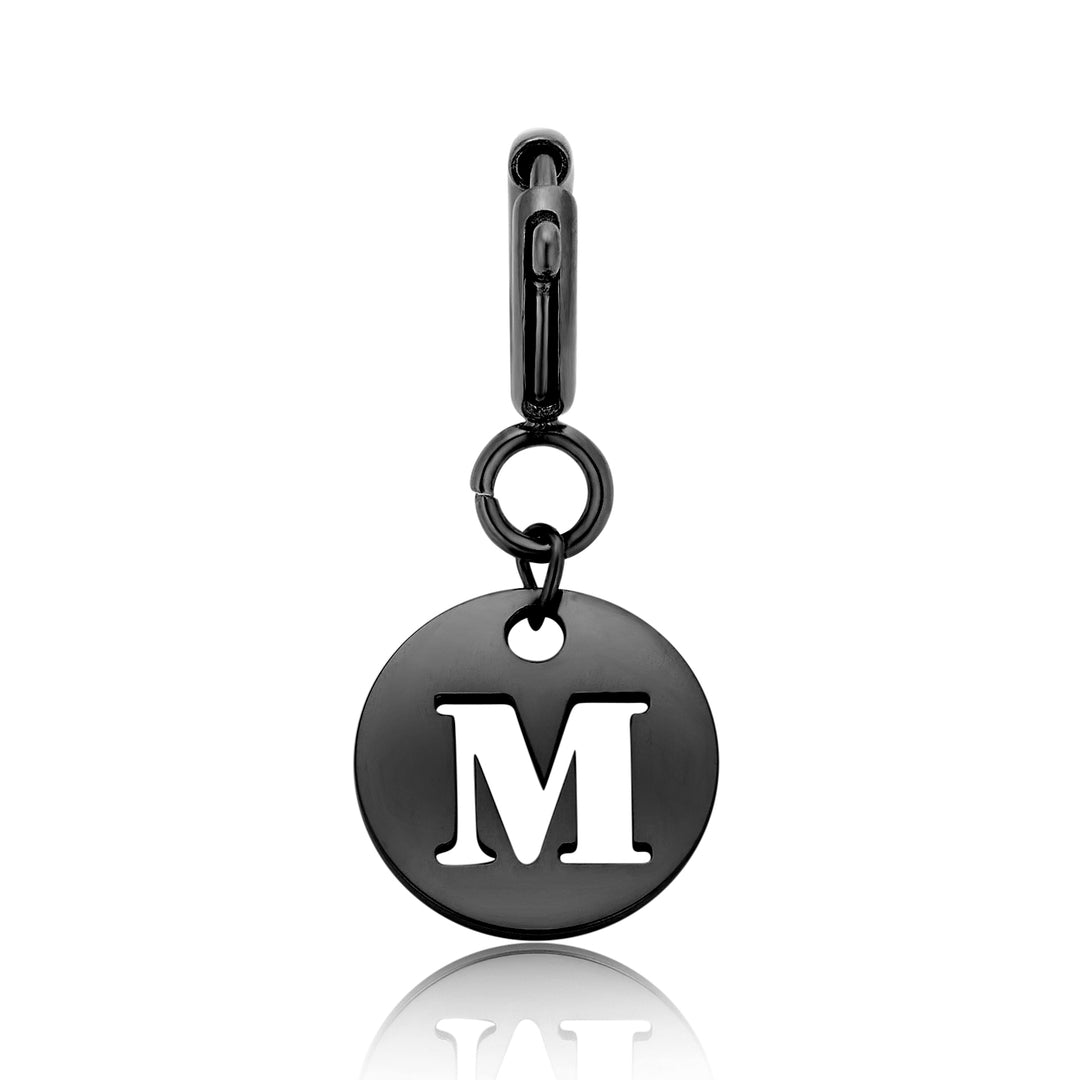 totwoo Letter Charm (plata/oro rosa/negro)
