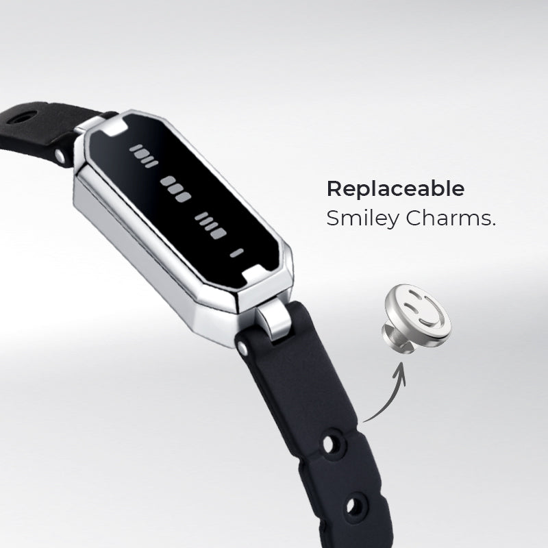 Morse Love Touch Bracelets with Silicone (Black & Black)