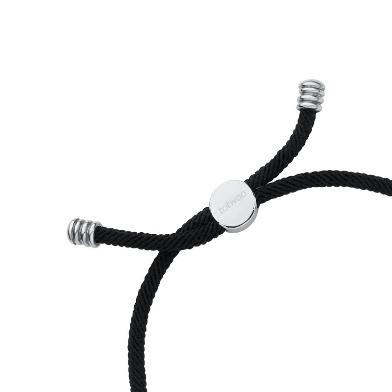 Mountain & Pulseras Sea Touch con Cuerda Milán (Negro+Negro)