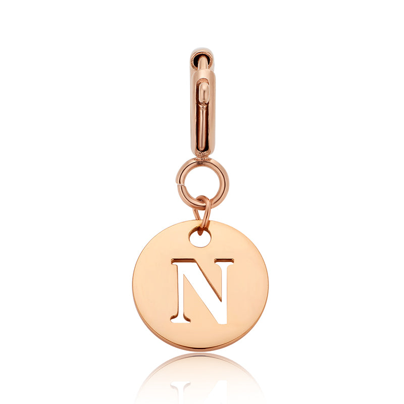 totwoo Letter Charm (Silver/Rose Gold/Black)