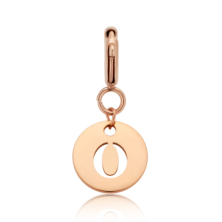 totwoo Letter Charm (plata/oro rosa/negro)