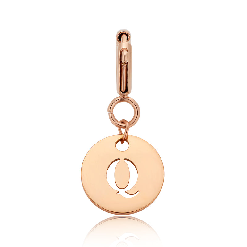 totwoo Letter Charm (Silver/Rose Gold/Black)