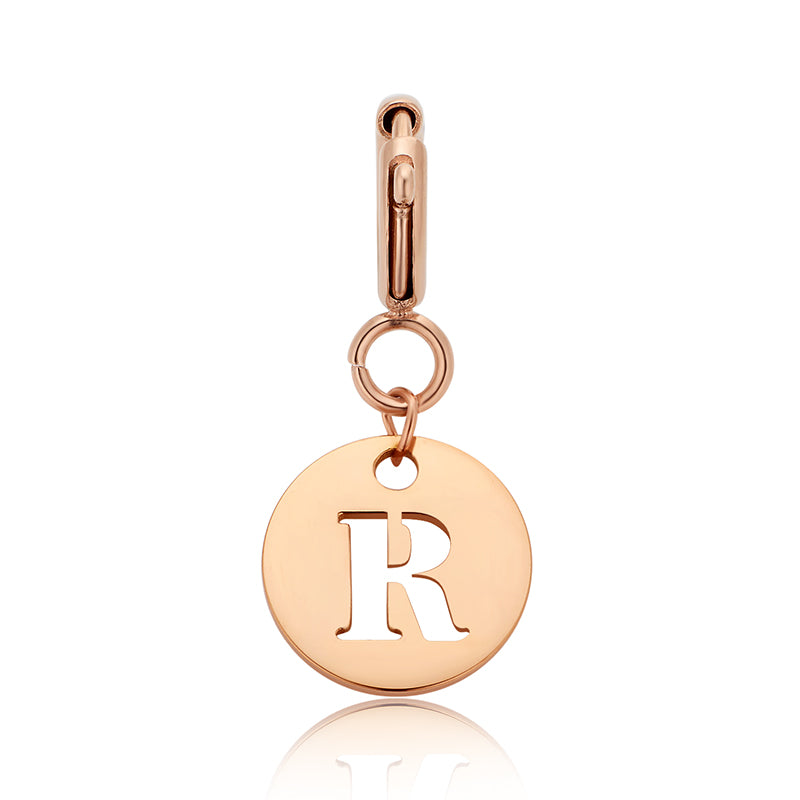 totwoo Letter Charm (Silver/Rose Gold/Black)