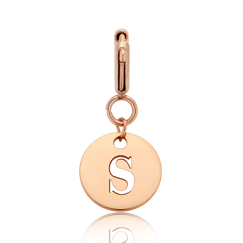 totwoo Letter Charm (Silver/Rose Gold/Black)