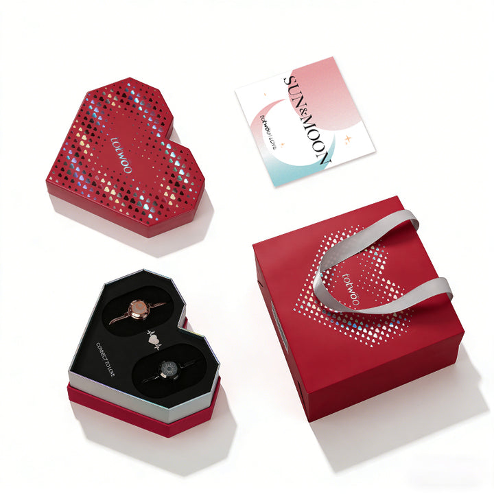 [Totwoo Signal Gift Box] Sun & Moon Snake Chain Touch Bracelets