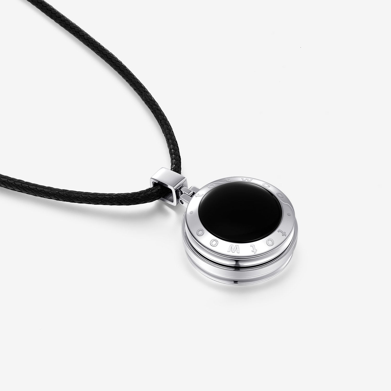 Soulmate 2.0 Touch Necklaces with Obsidian and Mother of Pearl Panels