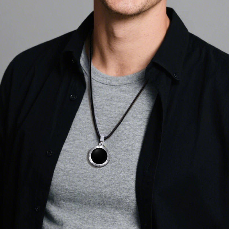 Soulmate 2.0 Touch Necklaces with Obsidian and Mother of Pearl Panels