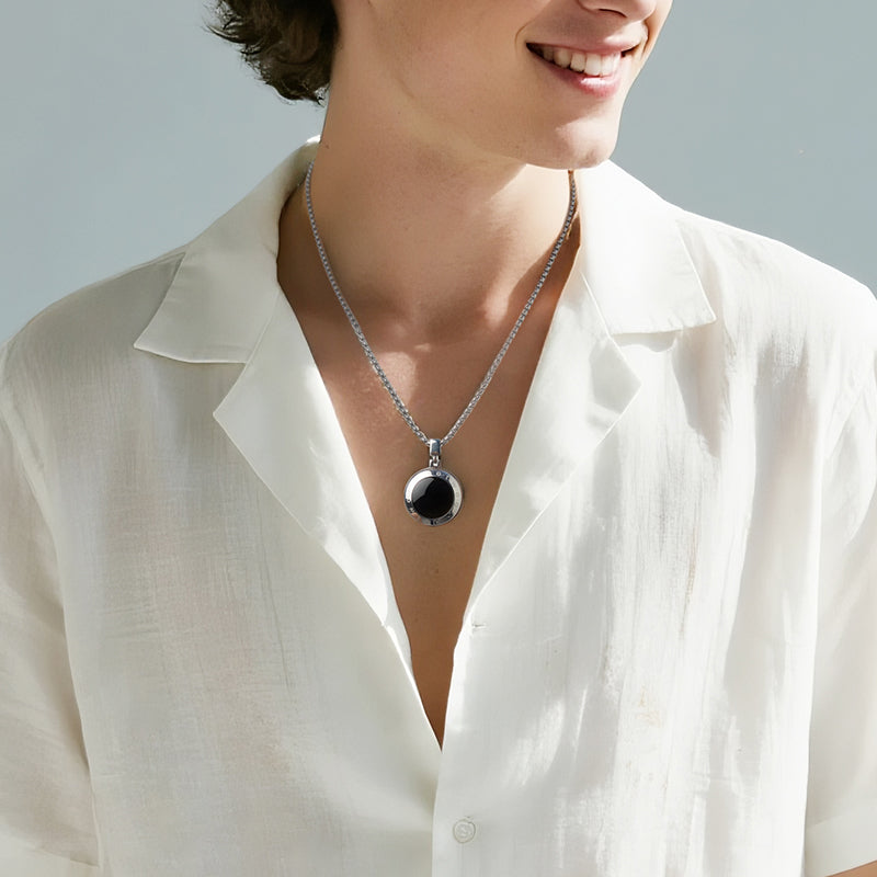 Soulmate 2.0 Touch Necklace with Obsidian