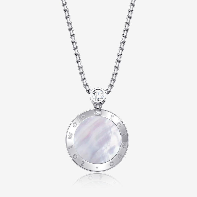 Soulmate Touch Necklace Mother Pearl Panel