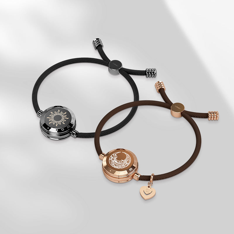 Limited Edition - Sun & Lunar Touch Bracelets with Milan Rope (Black+Brown)