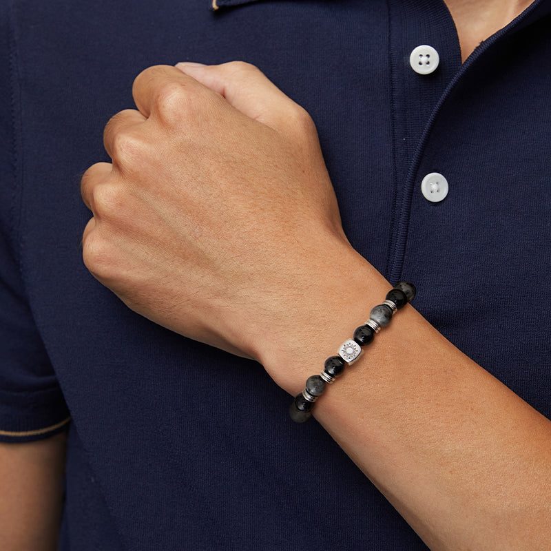 Sol y luna Celestial Bond Pulseras con cuentas