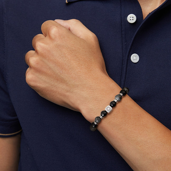 Sol y luna Celestial Bond Pulseras con cuentas