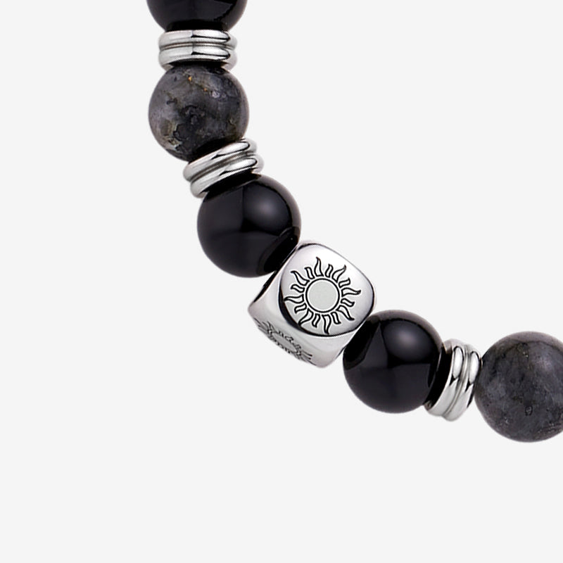 Sol y luna Celestial Bond Pulseras con cuentas