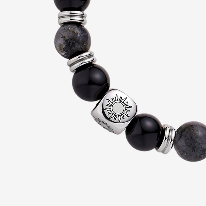 Sol y luna Celestial Bond Pulseras con cuentas
