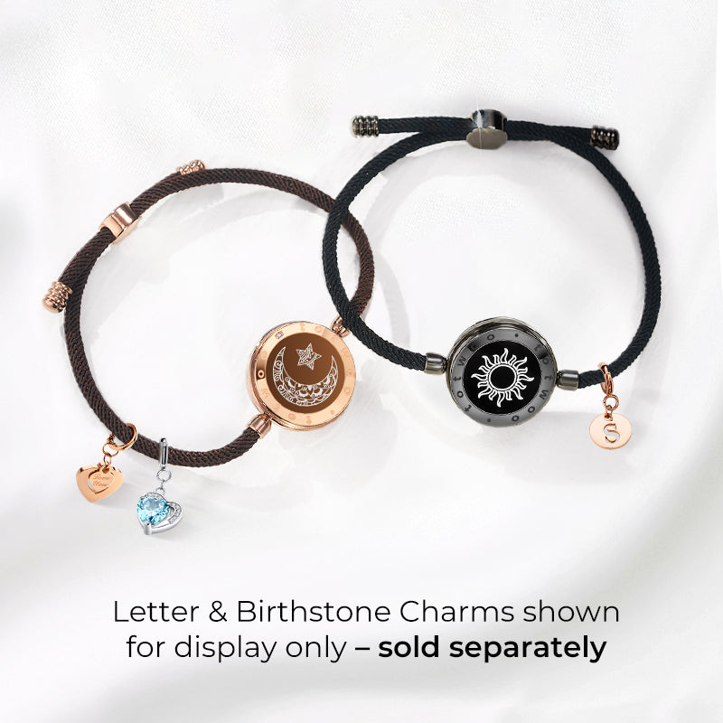 Sun Moon Buzz Vibration Touch Friendship Bracelets for Couples
