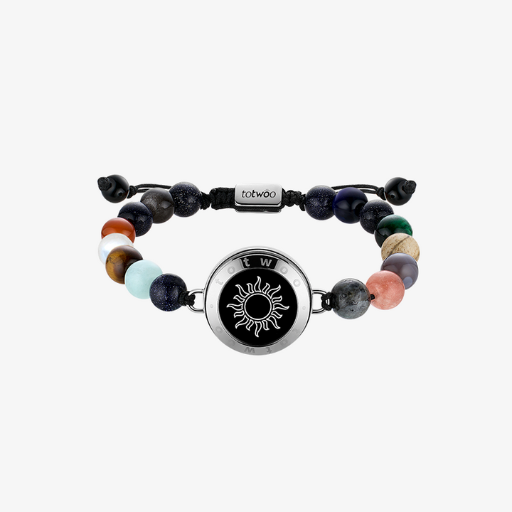 Pulsera de tacto solar con cuentas de energía