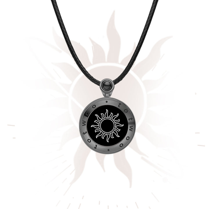 Sun Touch Necklace with Natural Agate