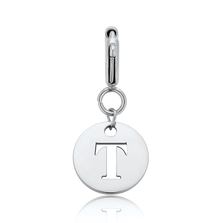 totwoo Letter Charm (plata/oro rosa/negro)