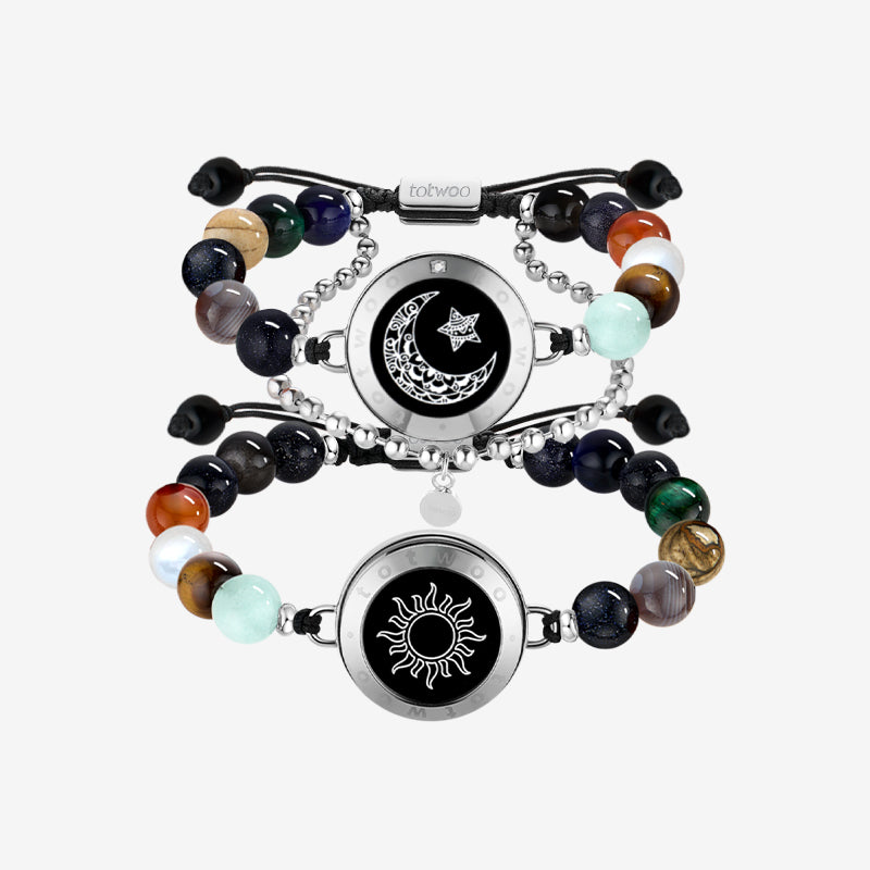 Sun & Moon Touch Bracelets Solar System Guardian Beads