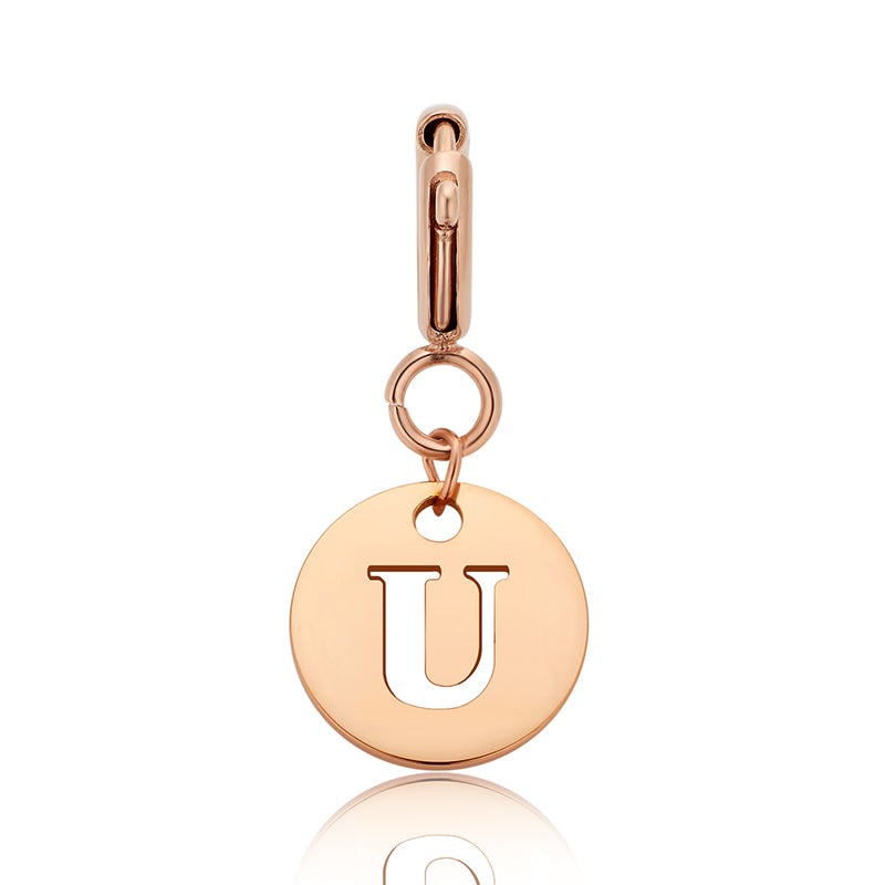 totwoo Letter Charm (Silver/Rose Gold/Black)