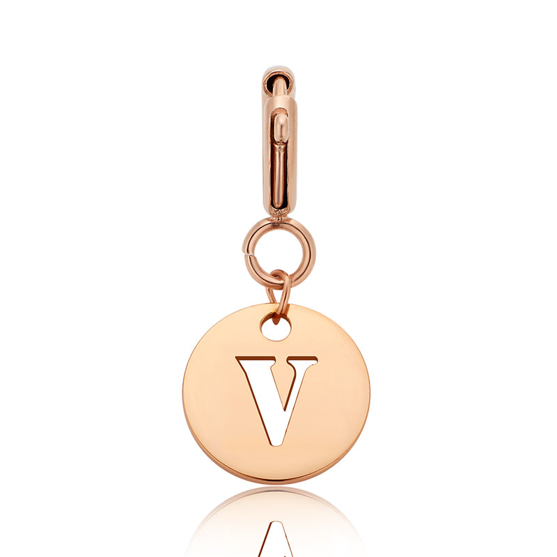 totwoo Letter Charm (Silver/Rose Gold/Black)