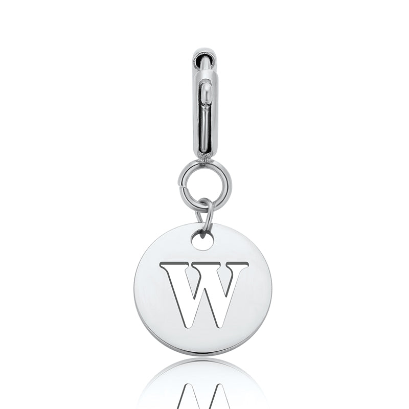 totwoo Letter Charm (Silver/Rose Gold/Black)