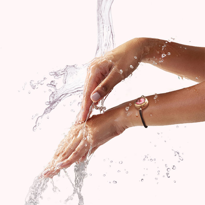 Гора & Браслеты Sea Touch с миланской веревкой (черный + розовое золото)