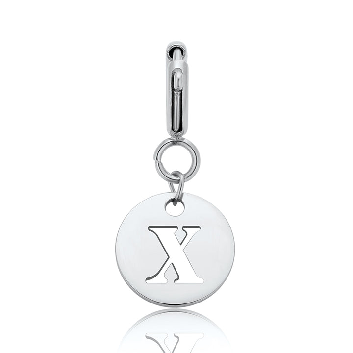 totwoo Letter Charm (plata/oro rosa/negro)