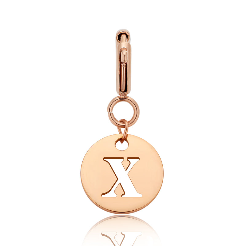 totwoo Letter Charm (Silver/Rose Gold/Black)