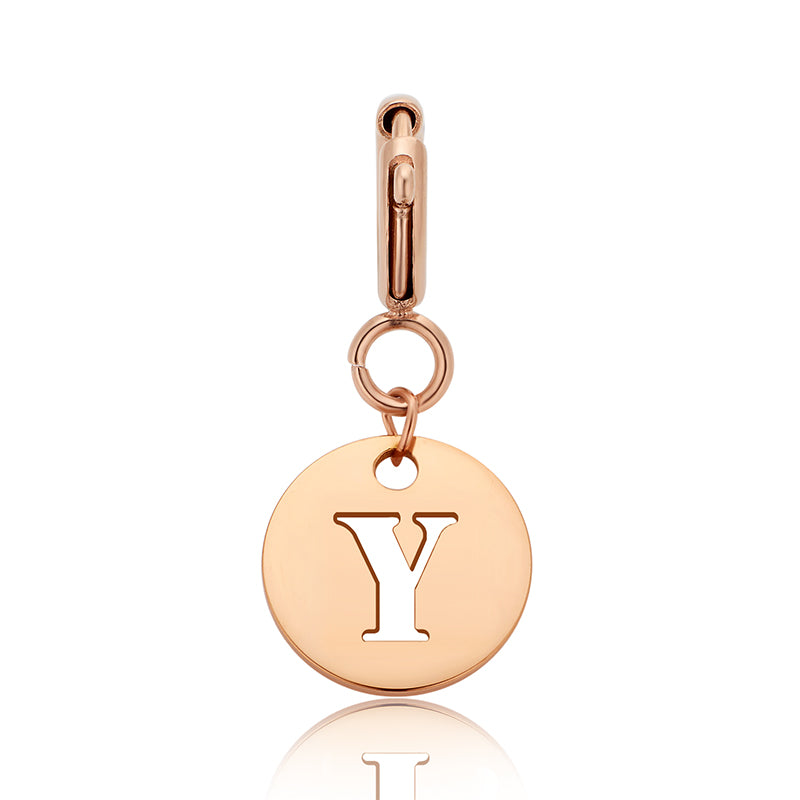 totwoo Letter Charm (Silver/Rose Gold/Black)