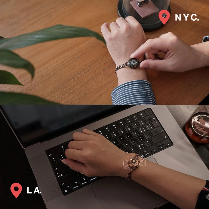 Sun Single Touch Bracelets with Figaro Chain