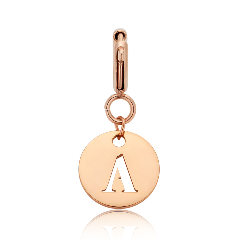totwoo Letter Charm (Silver/Rose Gold/Black)