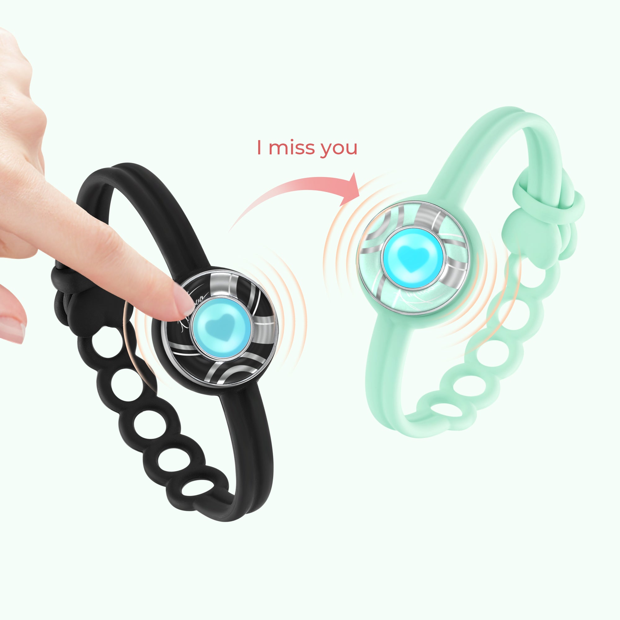 Candy Wave Touch Bracelet Single (Mint Breeze)