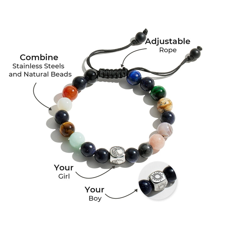 Planet Universe Stones Beaded Bracelets
