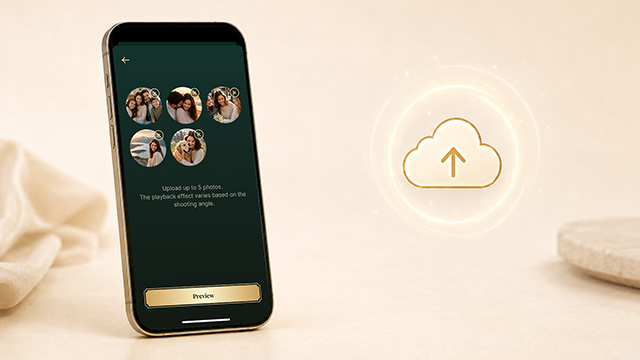 Uploading personalized photos through the TOTWOO locket app
