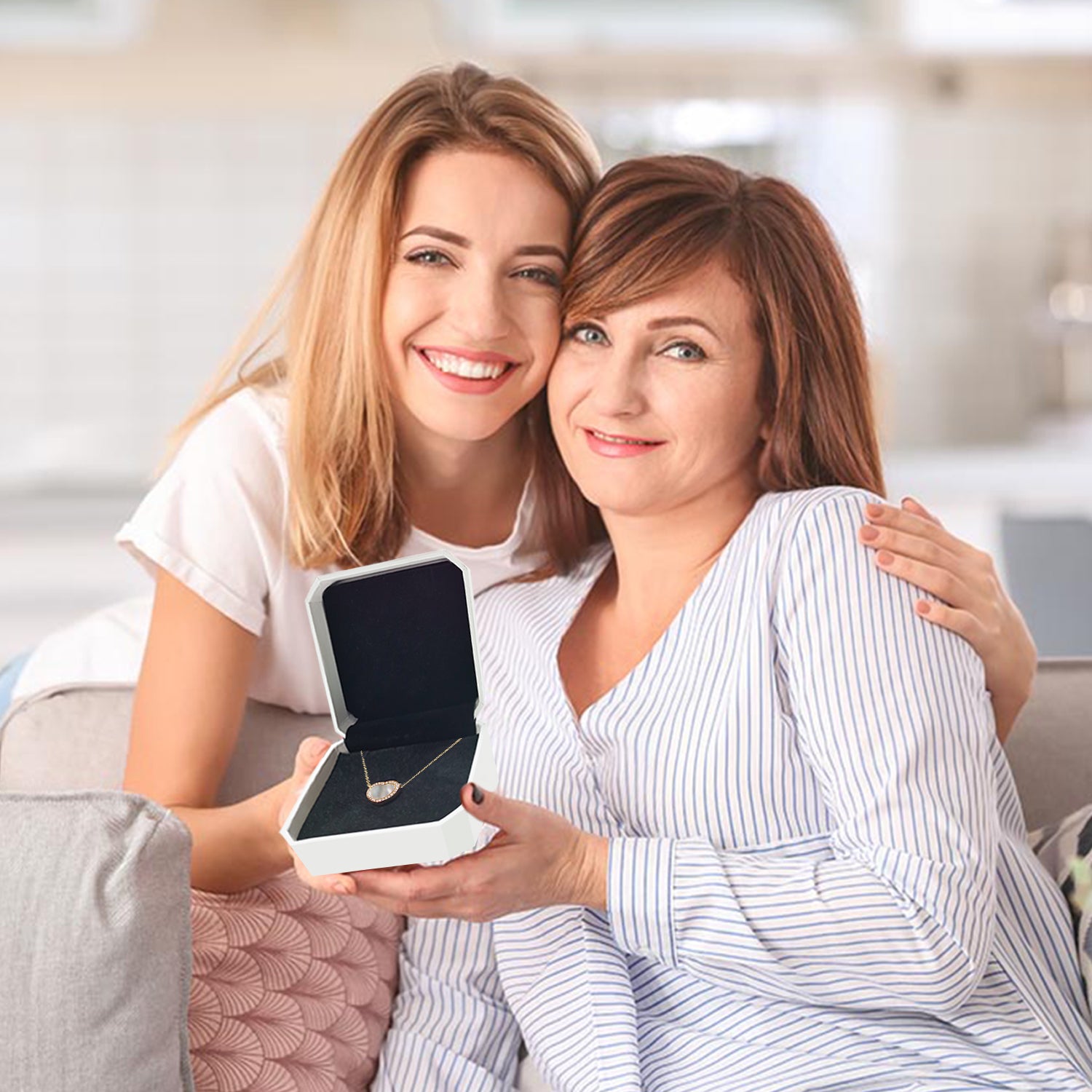 Colar de coração com medalhão digital Totwoo MEMORY (ouro)