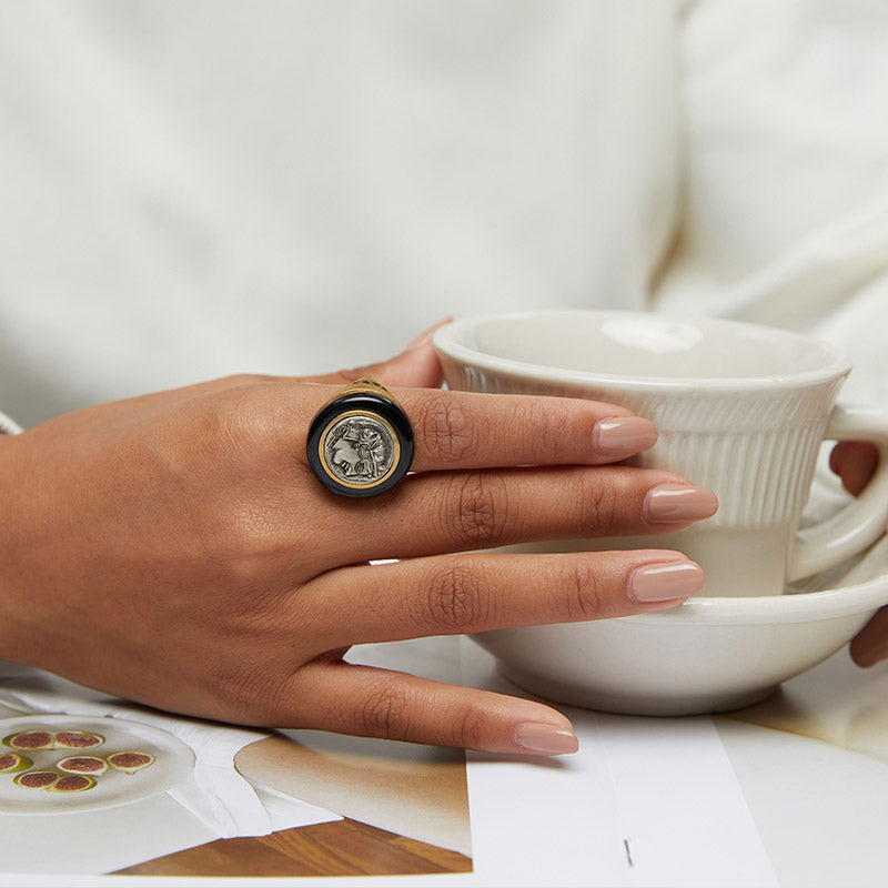 totwoo MEET Athena Greek Coin Smart Ring